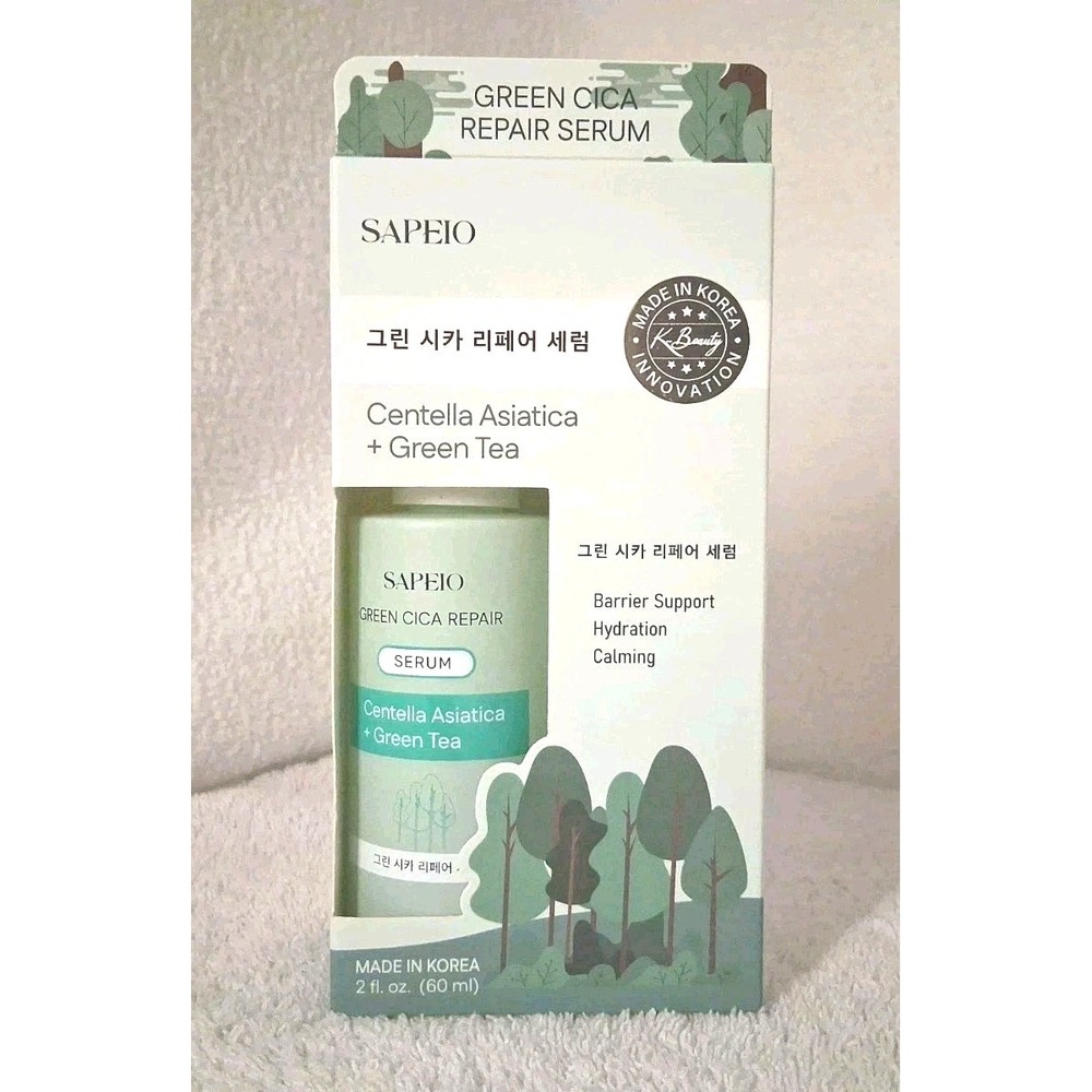 Sapeio Green Cica Repair Serum Centella Asiatica + Green Tea 2oz Exp 2028 KOREA